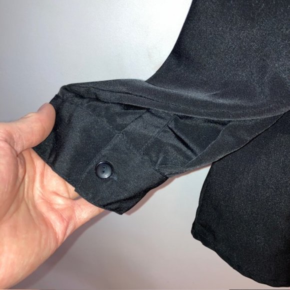 C. D. DANIELS BLACK LONG-SLEEVED BUTTON DOWN 2 POCKET SHIRT PLUS 3X - Picture 3 of 6